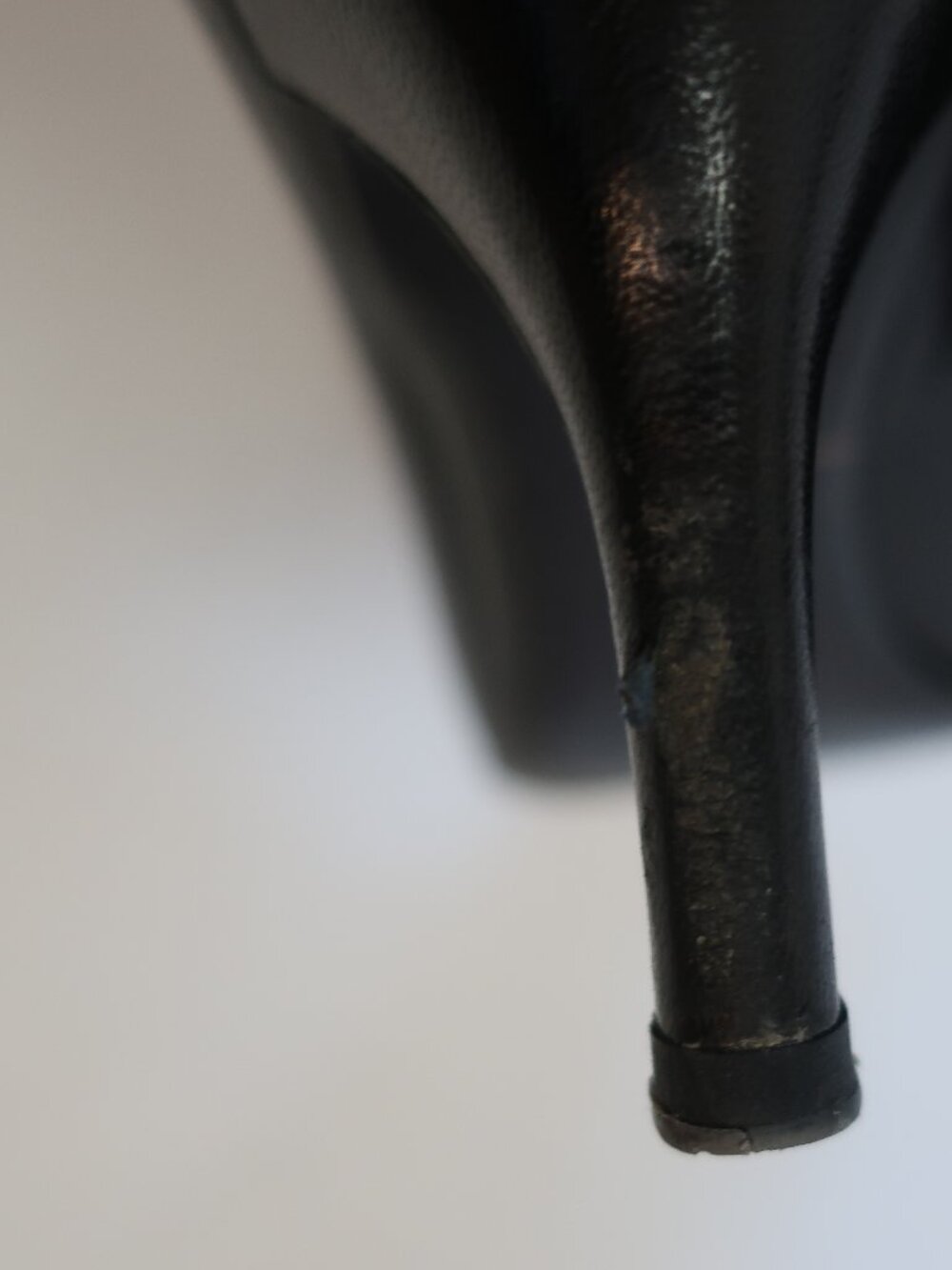 Womens Prada Black Leather Pointy Toe Pumps 38 EU/US 8 - Picture 9 of 13